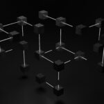 3D cubes connected by wired