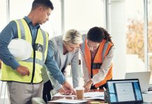 Business people planning for incident